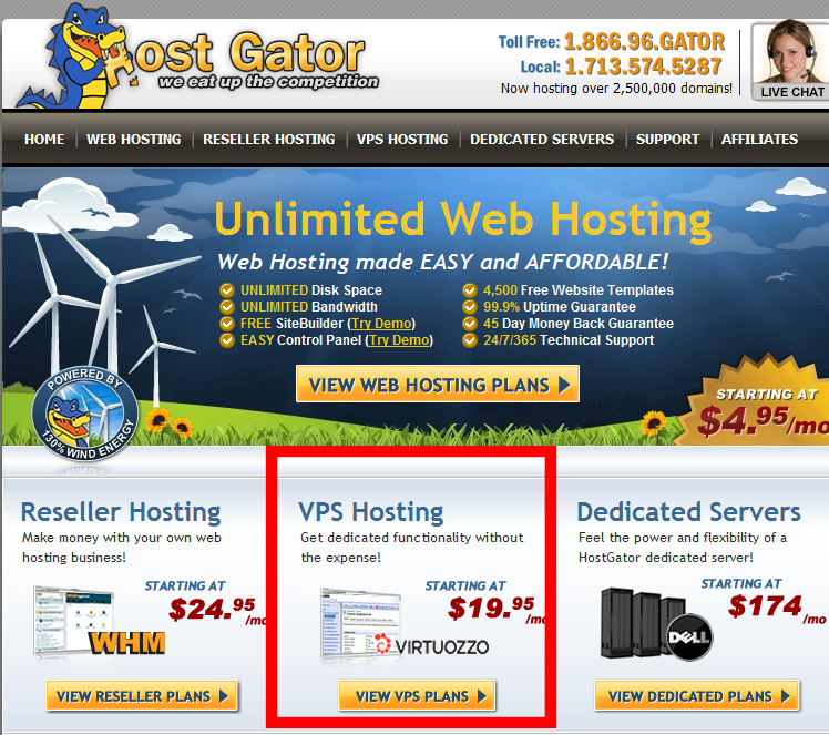 ルーナーページズ アメリカのVPS レンタルサーバー